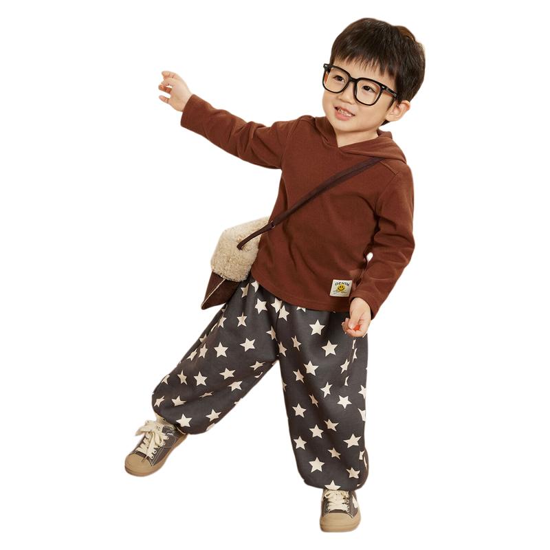 LUSON Baby Boy s Fleece-Lined Striped Casual Pants 100