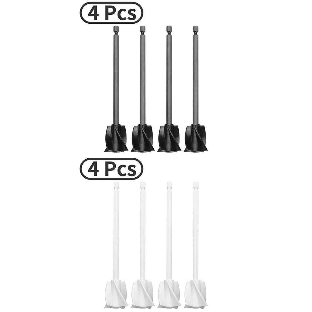 16.5x3.4cm Stirring Paddles 4pcs ABS Attachment Drill Paint
