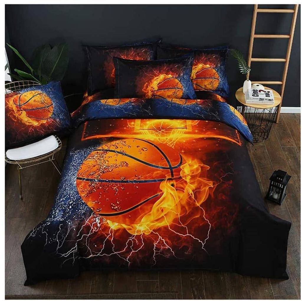 Sports Style Baseball Three-piece Quilt Cover 3D Digital Printing Bedding Set Bed Cover