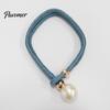 Faux Pearl Curtain Tieback 1Pc Tieback, Woven Rope Adjustable Holder, Stylish No Drill Tiebacks Bead End Draperies Holder for Living Room Bedroom