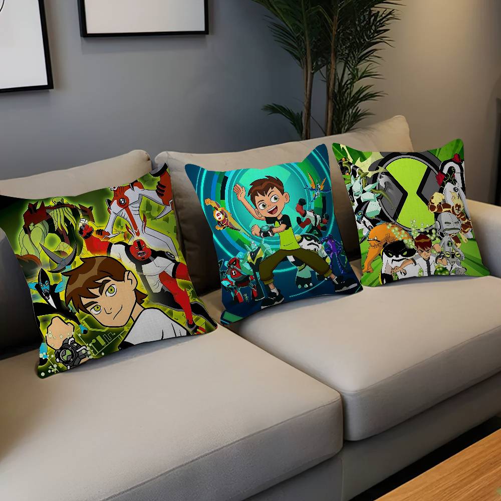American Science Animation B-Ben 10 Cushion Cover Inches Farmhouse Decor Home Throw Pillow Covers For Couch Decorations