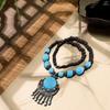 Bohemian Necklace Charms Gifts Long Decor Vacation for Women 