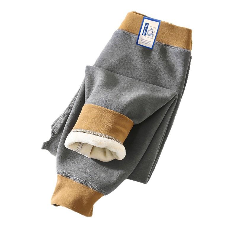 Girls Thermal High-Waist Seamless Fleece-Lined Wool Silk Blend Leggings Winter Base Layer Kids 3-12 Years