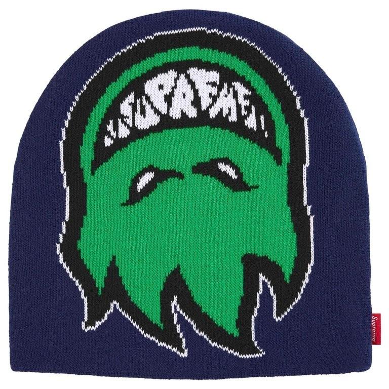 Supreme x Spitfire Beanie Navy One-Size