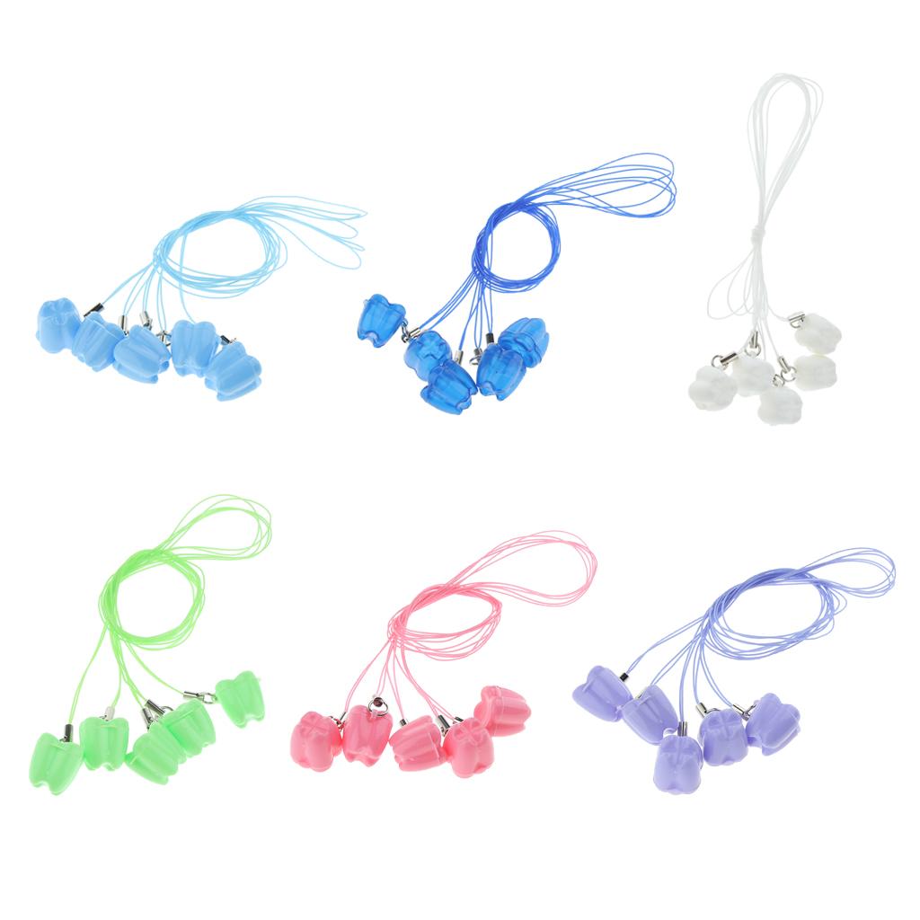 Kids Tooth Box Plastic Tooth Savers Necklace Keepsake Pendant for Children Lost Teeth Storage