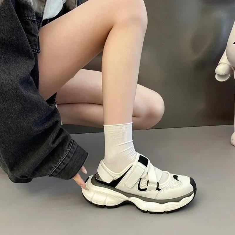 Summer Women's Sports Shoes Walking Aesthetic Y2k Fashion Daily Routine Light Designer Luxury High Quality Deals Ladies Footwear