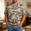 Camiseta Casual de Manga Corta para Hombre de Talla Grande, Cómoda, Transpirable, Corte Holgado, Tejido Suave, Cuello Redondo para el Uso Diario