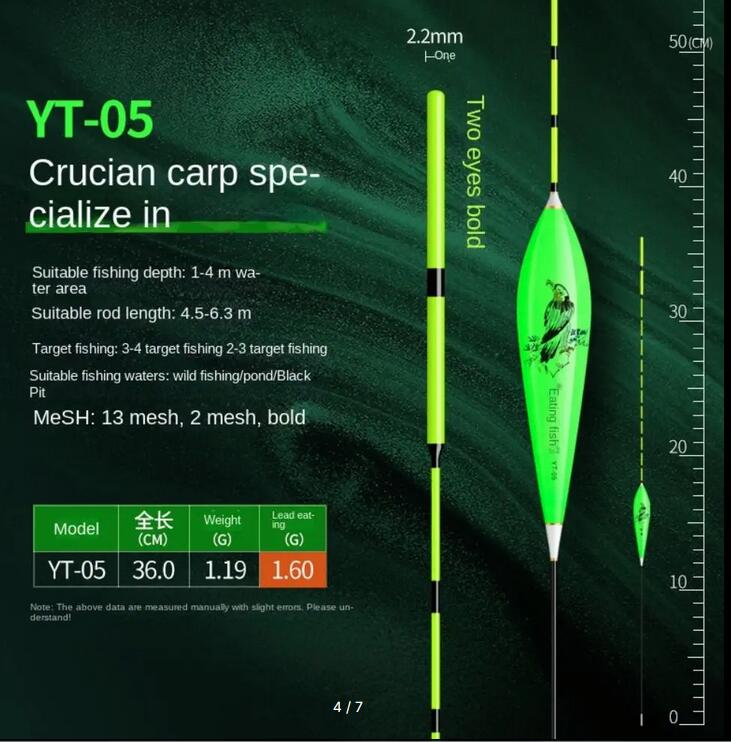 Atraente e sensível flutuador pesca mordida o gancho lembrete atraente T cauda flutuadores ao ar livre pesca acessórios flutuadores