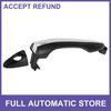 No.826512T011 Exterior Door Handle Fit for Hyundai Black Silver Tone Front Left