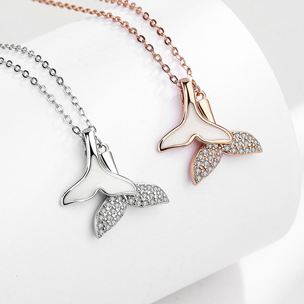 Tancise Kvinner halskjede anheng Classic 925 Sterling sølv Zircon Fashion Gift