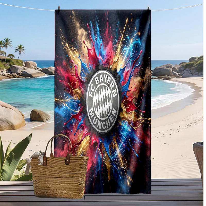 Bayern Munich Printed Beach Towel Quick Dry Soft TowelPortable Large Rectangular Beach Blanket for Travel Swimming Pool