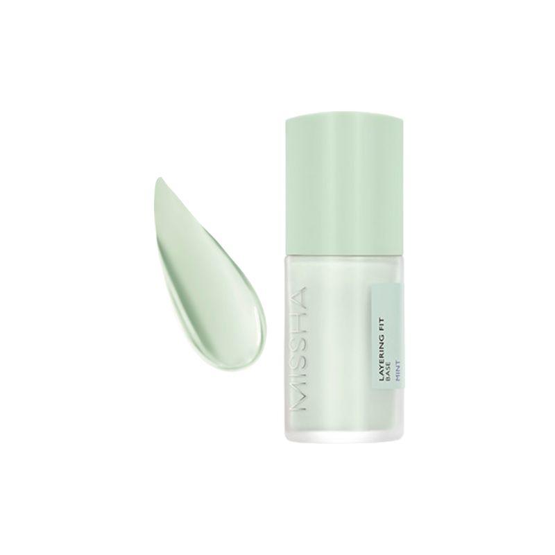 [MISSHA] Layering Fit Base (35ml) – Color Correcting Tone-Up Base for Flawless Skin (Violet / Mint)