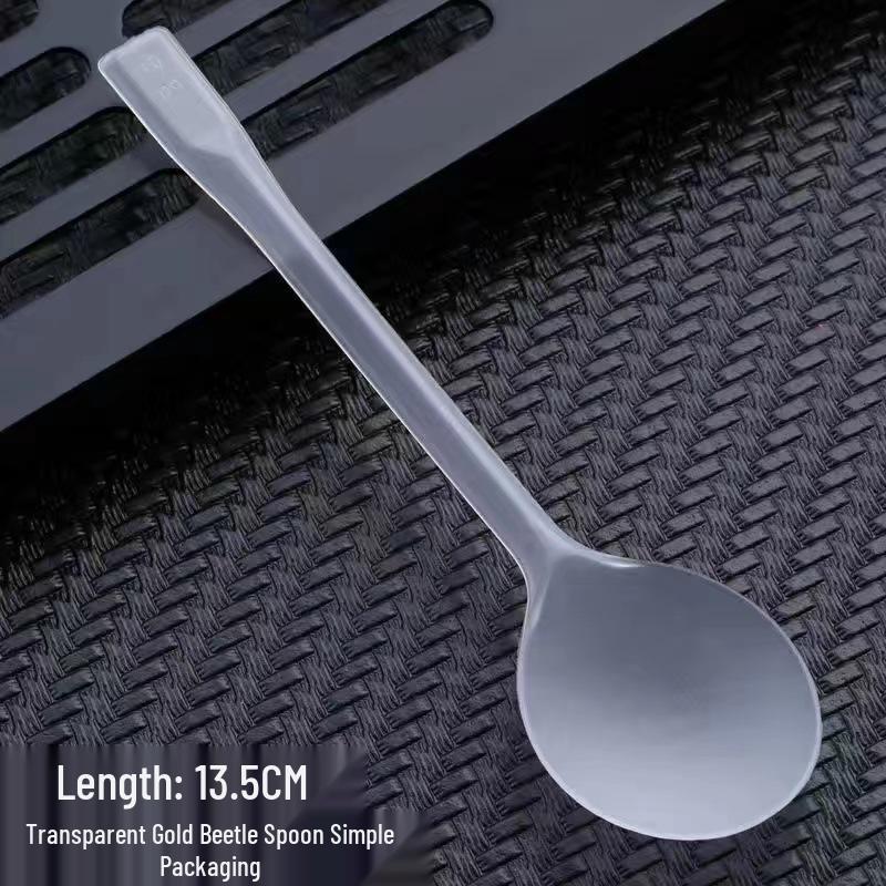 Durable Frosted PP Disposable Spoon for Soup & Desserts