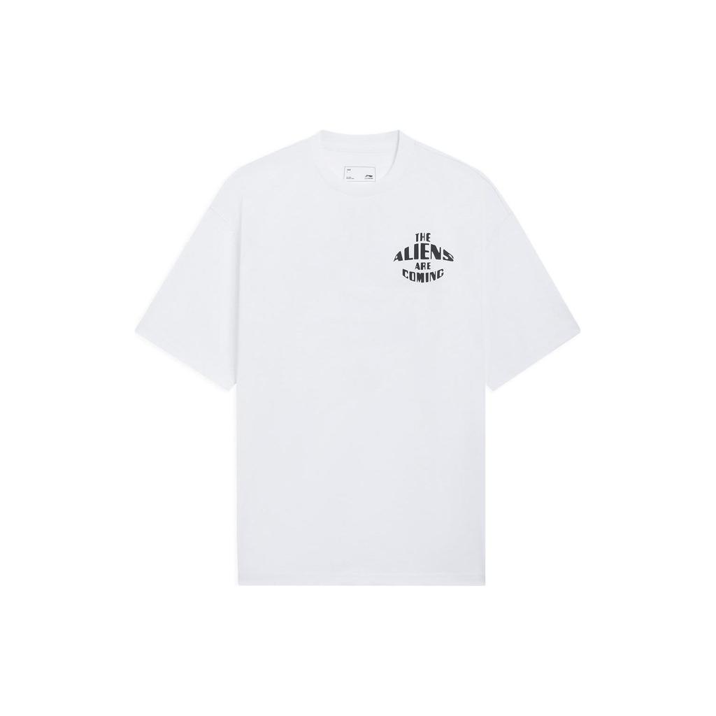 Li-Ning Loose Casual Round Neck Pullover T-Shirt Unisex Tops AHSSC39-1