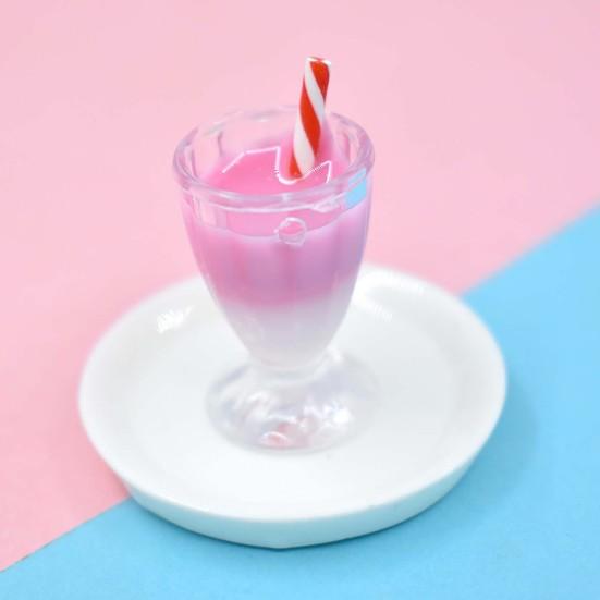 2Pcs Simulation Miniature Kids Handicraft Toys Plastic Drink Cups Ornament Gifts for Photography
