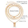 Vintage Multilayer Coin OT Buckle Pendant Choker Necklace for Women Trendy Collar Punk Flat Snake Chain Aesthetic Jewelry Gift