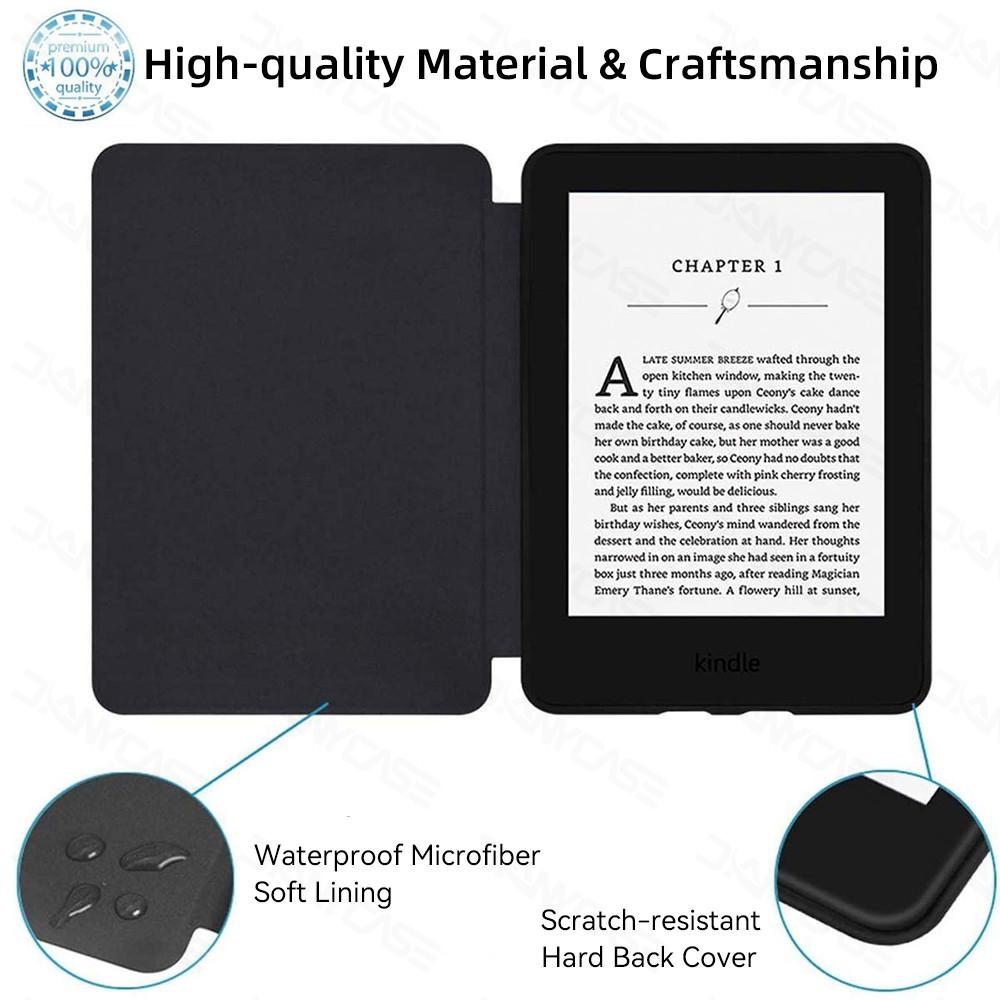 Case for Kindle Basic 10th Gen 2019 11th 12th 2022 Colorsoft 1 2024 Paperwhite 10th 2018 6th 7th 12th Paperwhite 11th 2021 Auto Sleep Wake Casing