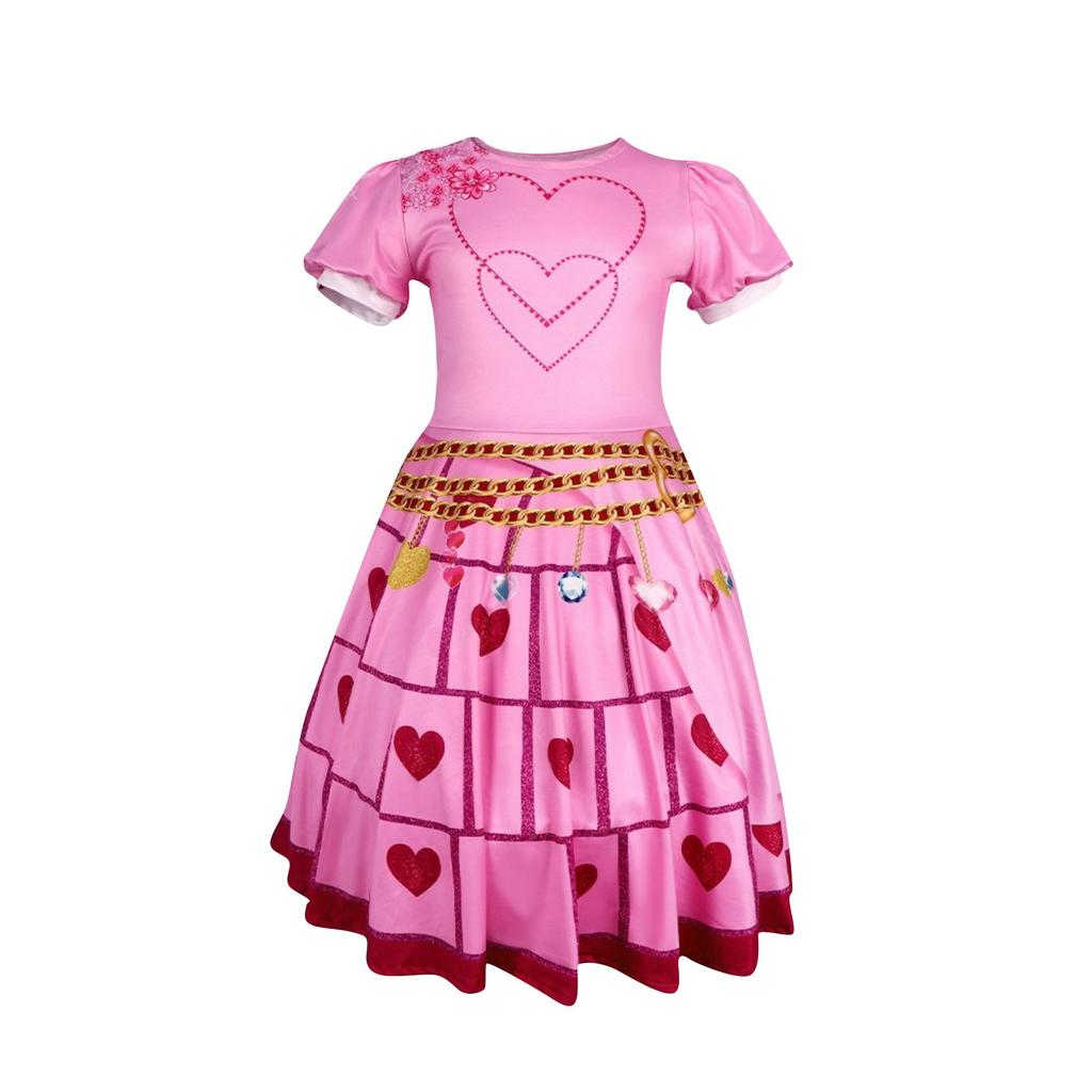 Children Halloween Print Anime Princess Dress