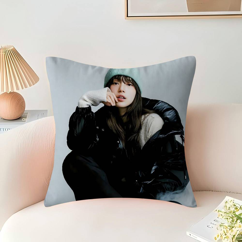 Actress B-Bae-Suzy Cushion Cover Inches Farmhouse Decor Home Throw Pillow Covers For Couch Decorations