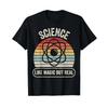 Retro Vintage Science Like Magic But Real T Shirt Small Vintage Washed Breathable Stretched Slightly Comfortable Homme