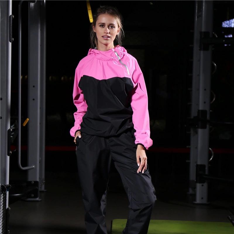 Zestaw dresowy premium z kapturem: Unisexowy dwuczęściowy strój do treningu i fitnessu