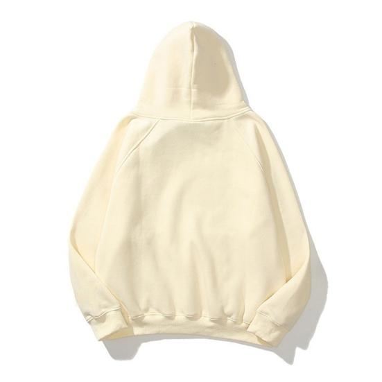 Loose Fit Men Hoodie Solid Color Pullover Sweatshirt with Front Pocket Street Wear Sports Tops