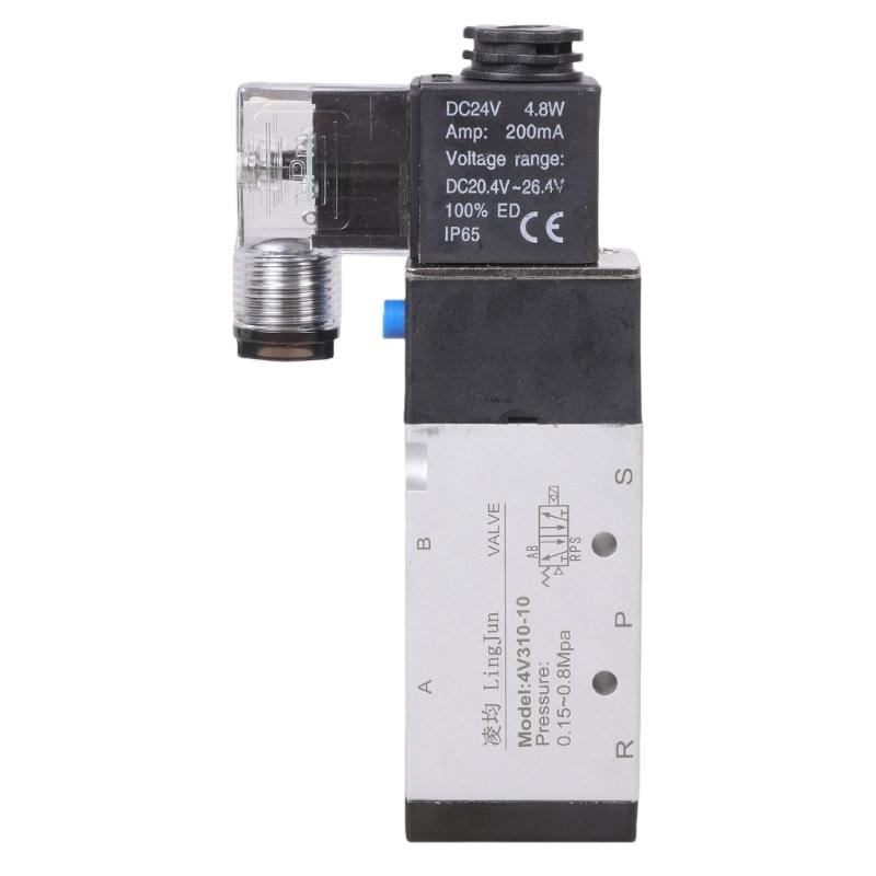 24V Pneumatic Electric Solenoid Valves 5 Way 2 Position Magnetic Manifold Valves Electric Control Air Gas Magnetic Valves