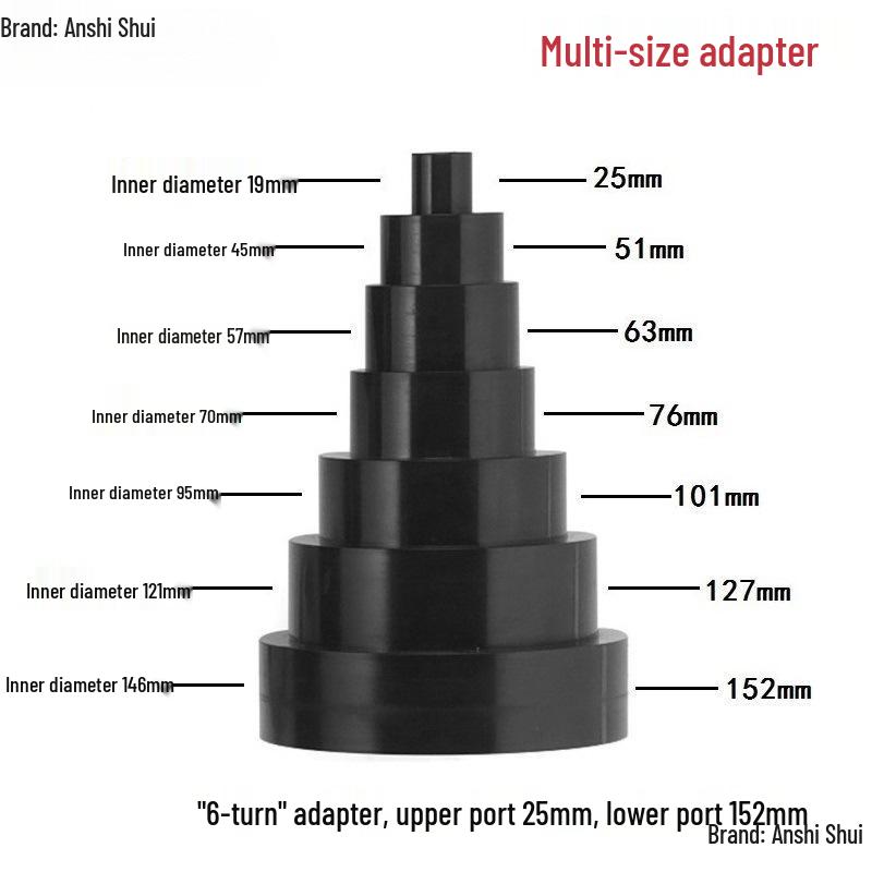 Industrial Vacuum Cleaner Accessories: Dust Collector Adapter, Belt Sander Dust Collector, Three-way Pipe Damper, Valve Crusher