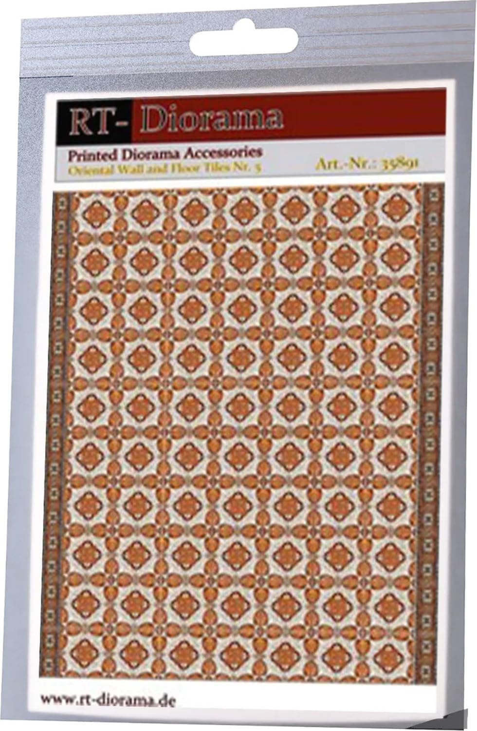 

RT Диорама Принт Аксессуар Восточная Стена Напольная Плитка 5 Миниатюрный Аксессуар RTD35891 1/35 & Нет. (Декорации)