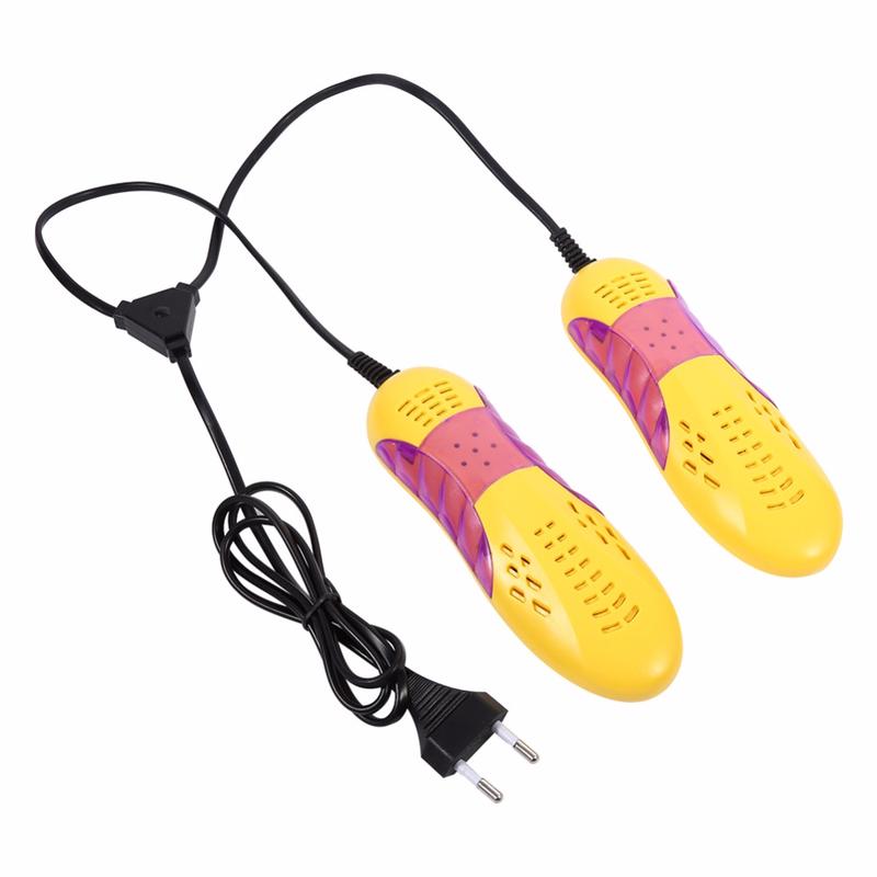 EU Plug Race Car Shape Light Shoe Dryer Foot Protector Boot Odor Deodorant Dehumidify  Shoes Drier