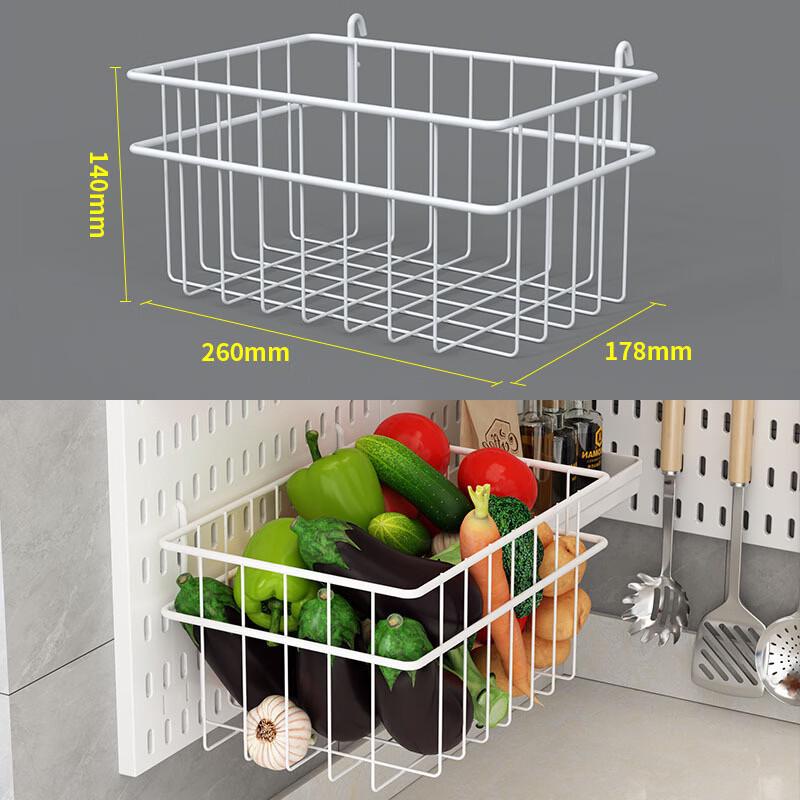 Miflame No-Drill Pegboard Storage Basket