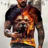Blue And Black Marble New Men's T-shirt 3D Printed Men's Short-sleeved T-shirt Spring