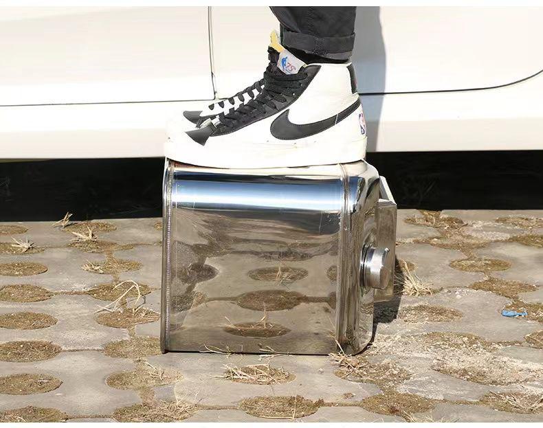 Portable 304 Stainless Steel Fuel Can - 30L/25L, Thickened for Oil, Gasoline, Diesel, Car Spare Tank