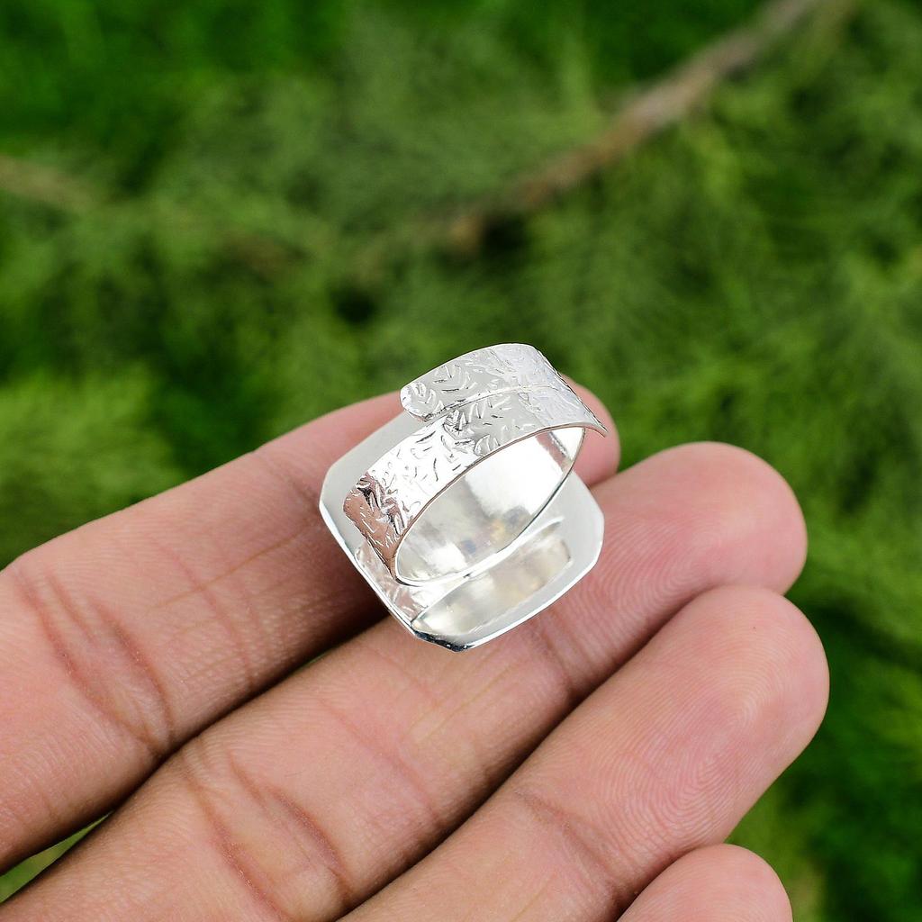Natural Carnelian Gemstone Stackable Adjustable Ring 925 Silver For Girls