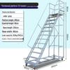 Heavy Duty Movable Warehouse Access Platform Ladder
