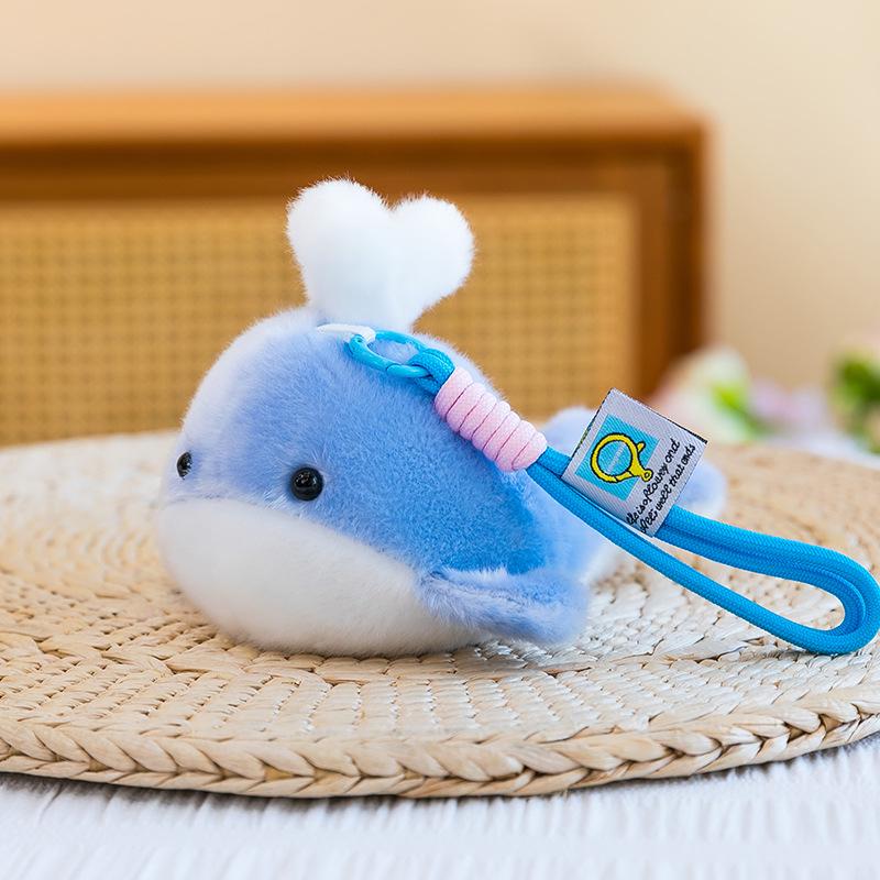 Ocean Series Plush Toy Bag Pendant - Girls' Aquarium Souvenir Gift