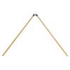 1 Pair Music Student Drum Sticks Wood and Stainless Steel Drum Mallets for Music Enthusiasts and Studio Recording Use