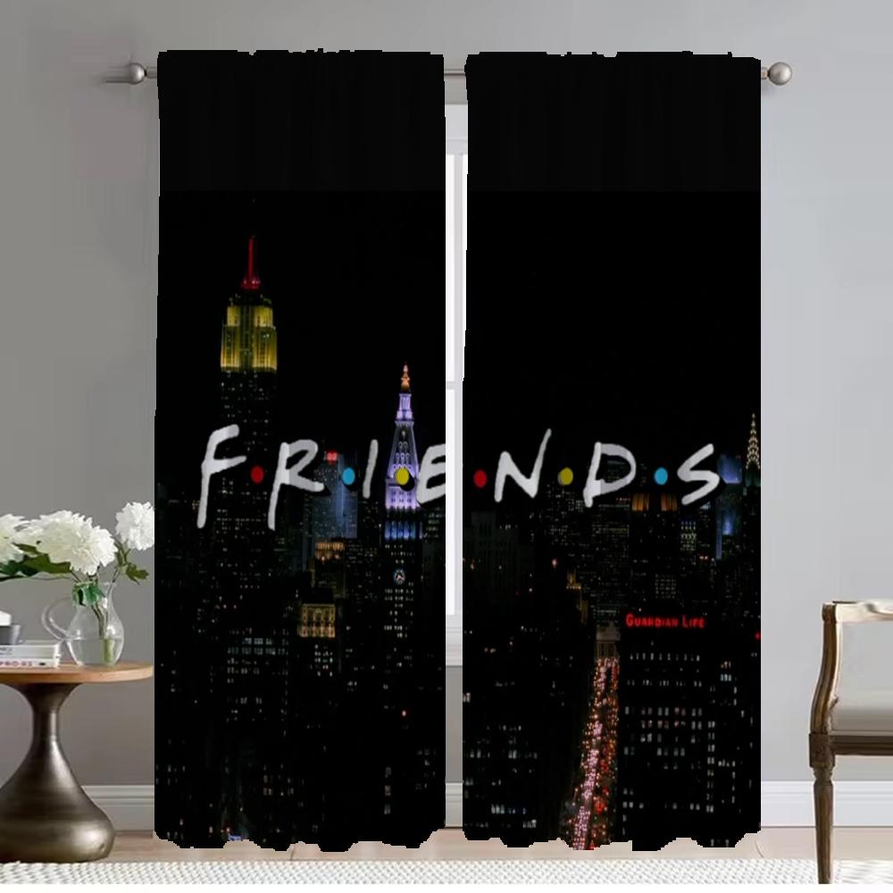 Blackout Kitchen Curtains for Bedroom Friends Tv Window Curtain for Room 2 Panel Shades Partition Home Interior Curtains Living