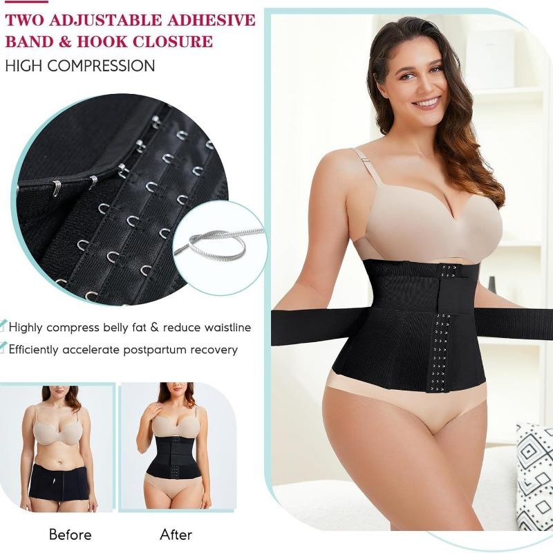 Double Bandage Reinforced Waist Trainer Slimming Tummy Control Waist Cincher