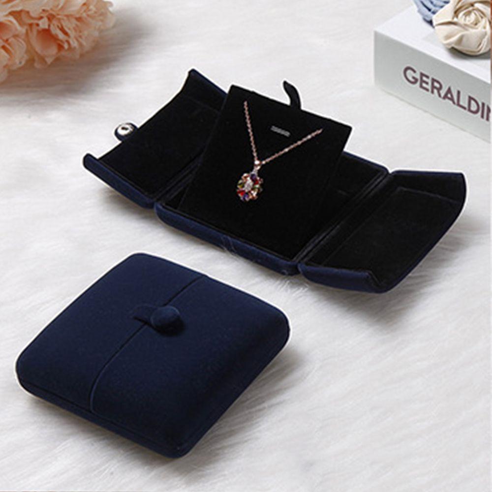 Rings Earrings Storage Box Bracelet Holder Case Double Open Jewelry Box Velvet Jewelry Box Gift Box