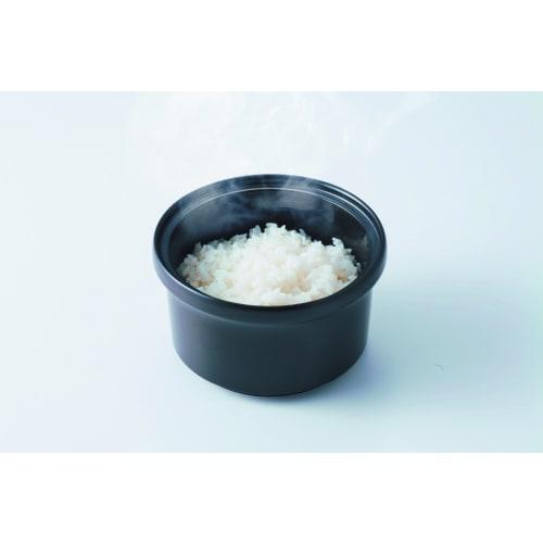 Tokare Ceram Ceramics Ohitsu-kun Black 1-go (1 Cup) Rice Container, S-41B