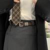 High-End Korean Style Women's Retro Leather Belt for Skirts