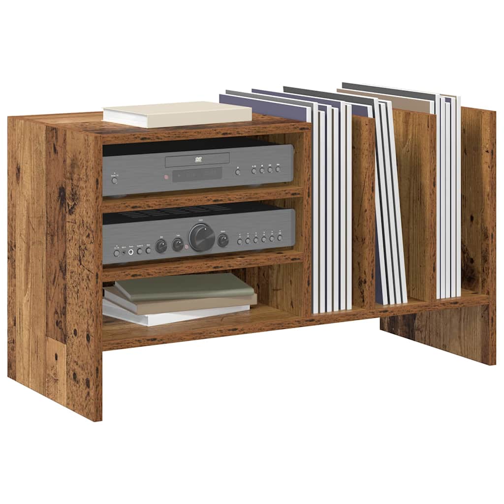 Vinyl Record Cabinet Reclaimed Wood Look 78.5 X 35 X 45 Cm Engineered Wood