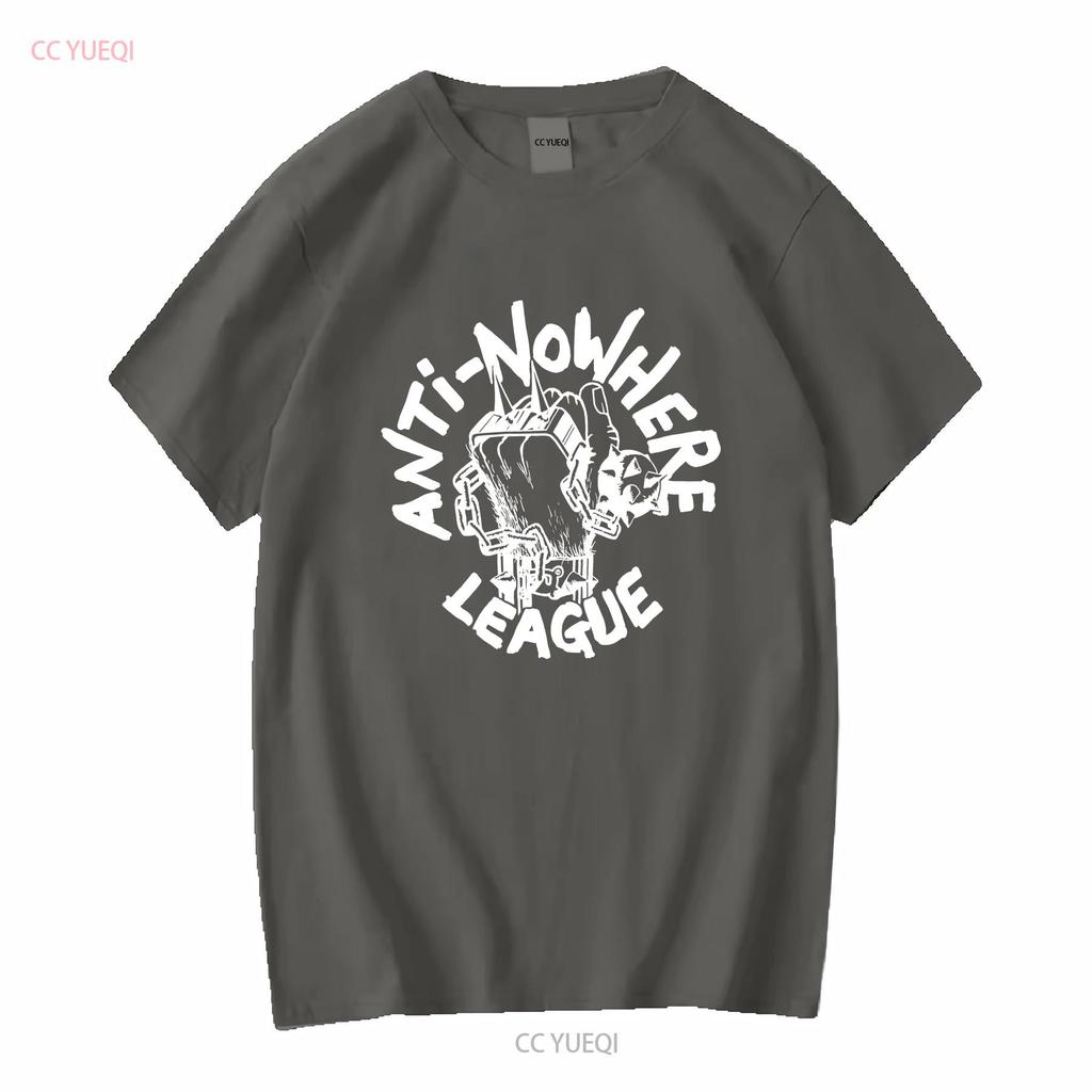 VINTAGE 80s ANTI NOWHERE LEAGUE PUNK ROCK HARDCORE TOUR CONCERT PROMO T SHIRT long sleeves vintage Washed Top For Everyday Wear