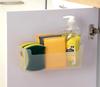 Kitchen Sundries Storage Boxes Cabinet Door Punch-Free Plastic Wrap Organization Bins Home Bathroom Wall Mounted Toiletriy Shelf