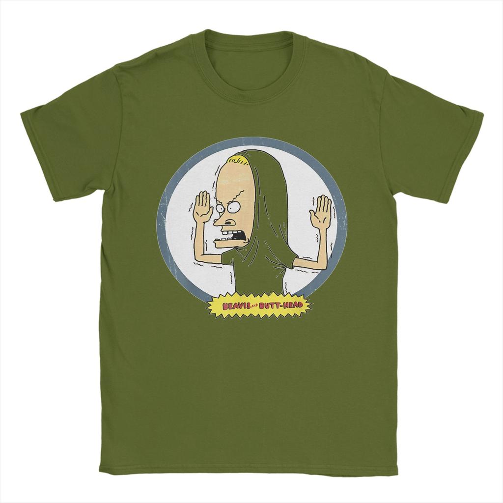 Leisure Beavis and Butthead Cornholio Circle  TShirt For Men Women Round Neck Short Sleeve Clothes  Cotton Summer Tops