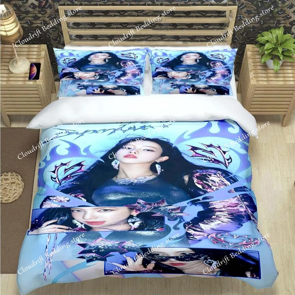 Fashion Korean Girl Group Poster Print Bedding Sets Bed Supplies Set Duvet Cover Bed Comforter Set Bedding Set Gift