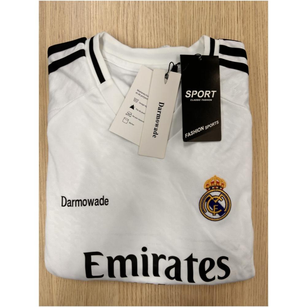 Real Madrid Vinicius Kids Soccer Jersey White Youth Sports Equipment