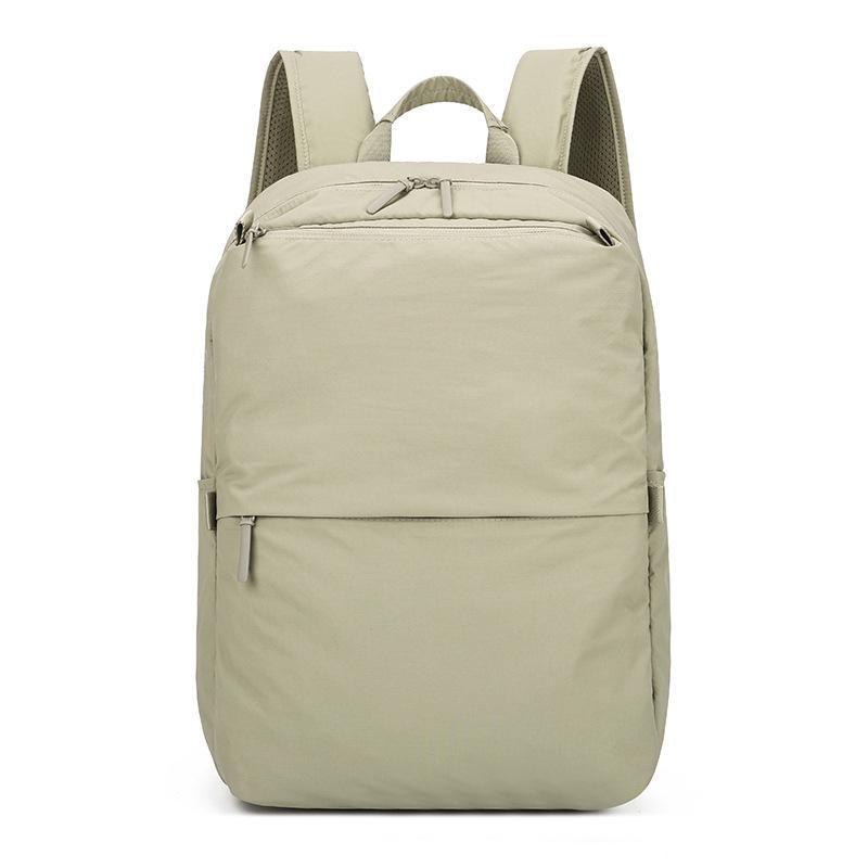 Schoolbag New Portable Solid Color Simple Wind Anti-splashing Travel Student Class School Bag Men's and Women's Outdoor Nylon Backpack