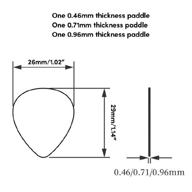 3 Stück Sternen-Folk-Gitarrenplektrum für E-Gitarre, Akustikgitarre, Mandoline, Bass